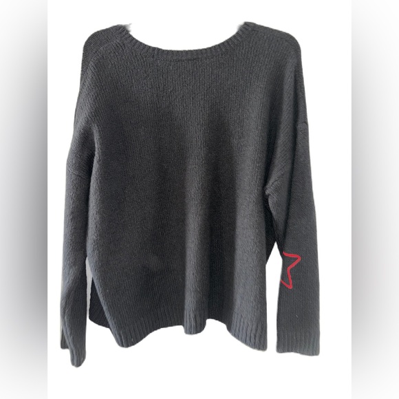 Torrid Black Sweater with Skulls, Hearts and Stars Size 3 - Picture 2 of 10
